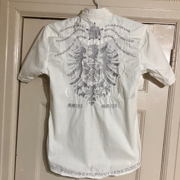 Monarchy Short Sleeve Button Down Shirt - Picture 3 of 5